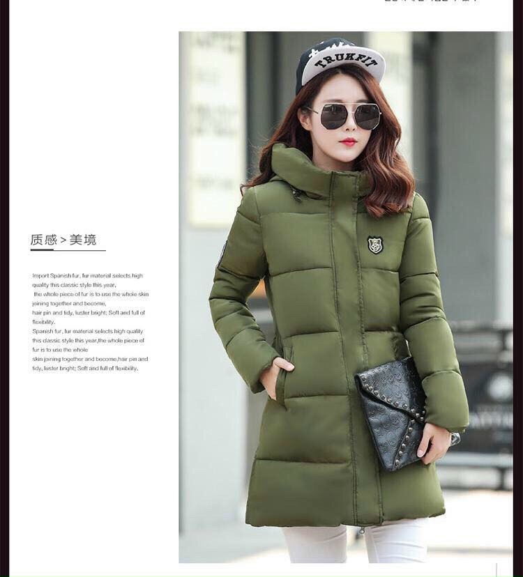 Áo Khoác phao Nón  LOgo Cao Cấp - AOKHOAC42